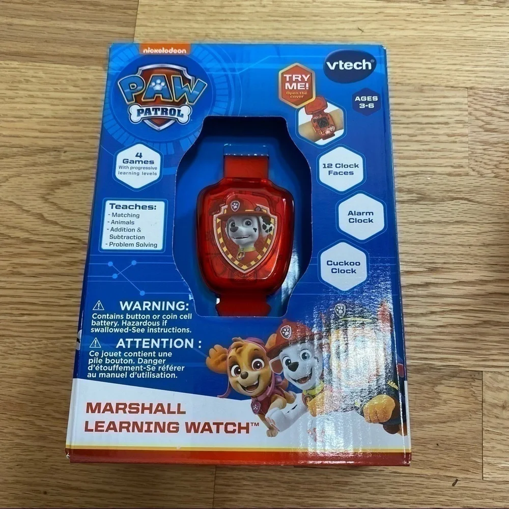 Paw Patrol Marshall Learning Watch V-tech NEW Red